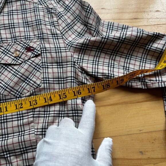 Burberry Blue Label Women's Plaid Button-Up Shirt - Size 38 (US 4-6) - Picture 4 of 12